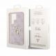 Guess PU 4G Metal Logo Leather Hard Case - дизайнерски кожен кейс за Samsung Galaxy S24 Ultra (розов) 6