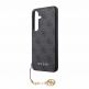 Guess PU 4G Charms Collection Leather Hard Case - дизайнерски кожен кейс за Samsung Galaxy S24 Plus (сив) 4