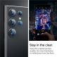 Spigen Optik.tR EZ Fit Tempered Glass 2 Pack - 2 комплекта предпазни стъклени лещи за камерата на Samsung Galaxy S24 Ultra (черен) 6