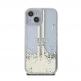 Guess Liquid Glitter Gold Stripe Case - дизайнерски кейс с висока защита за iPhone 15 (прозрачен) 2