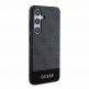 Guess PU 4G Stripe Leather Hard Case - дизайнерски кожен кейс за Samsung Galaxy S24 (сив) 3