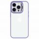Tel Protect Kickstand Case and Camera Glass Lens - хибриден кейс с поставка и стъклени лещи за камерата за iPhone 15 Pro Max (лилав) 2