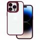 Tel Protect Kickstand Case and Camera Glass Lens - хибриден кейс с поставка и стъклени лещи за камерата за iPhone 15 Pro Max (червен)  1