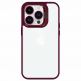 Tel Protect Kickstand Case and Camera Glass Lens - хибриден кейс с поставка и стъклени лещи за камерата за iPhone 15 (червен)  2