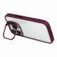 Tel Protect Kickstand Case and Camera Glass Lens - хибриден кейс с поставка и стъклени лещи за камерата за iPhone 15 (червен)  5