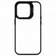 Tel Protect Kickstand Case and Camera Glass Lens - хибриден кейс с поставка и стъклени лещи за камерата за iPhone 15 (черен)  4
