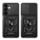 Armor Camshield Hybrid Case With Stand - хибриден удароустойчив кейс с пръстен против изпускане за Samsung Galaxy S24 Plus (черен) 1