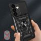 Armor Camshield Hybrid Case With Stand - хибриден удароустойчив кейс с пръстен против изпускане за Samsung Galaxy S24 Plus (черен) 3