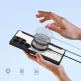 Dux Ducis Skin X Pro Magnetic Wallet Case - удароустойчив хибриден кожен кейс с отделение за карти и MagSafe за Samsung Galaxy S24 Ultra (черен-прозрачен) 2