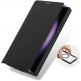 Dux Ducis Skin X Pro Magnetic Wallet Case - удароустойчив хибриден кожен кейс с отделение за карти и MagSafe за Samsung Galaxy S24 Ultra (черен-прозрачен) 6