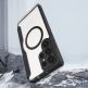 Dux Ducis Skin X Pro Magnetic Wallet Case - удароустойчив хибриден кожен кейс с отделение за карти и MagSafe за Samsung Galaxy S24 Ultra (черен-прозрачен) 9