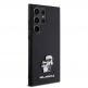 Karl Lagerfeld PU Saffiano Metal Karl and Choupette Case - дизайнерски кожен кейс за Samsung Galaxy S24 Ultra (черен) 3