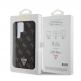 Guess PU 4G Triangle Metal Logo Case - дизайнерски кожен кейс за Samsung Galaxy S24 Ultra (черен) 6