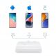 Външна батерия с microUSB, Lightning и USB-C магнитни накрайници - Choetech Mini Powerbank 3000mAh With Magnetic Connectors (бял) 2