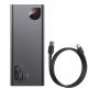 Външна батерия с 2xUSB-A и 1xUSB-C изходи и технология за бързо зареждане - Baseus Adaman Metal Digital Display Power Bank 65W 20000 mAh (PPIMDA-D01) (черен) 3