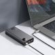Външна батерия с 2xUSB-A и 1xUSB-C изходи и технология за бързо зареждане - Baseus Adaman Metal Digital Display Power Bank 65W 20000 mAh (PPIMDA-D01) (черен) 4