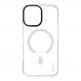 Удароустойчив силиконов (TPU) калъф с MagSafe за iPhone 17 - OBALME MagNetix Bumper MagSafe Case (бял-прозрачен) 1
