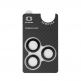 Предпазни стъклени лещи за камерата на iPhone 17 Pro, iPhone 17 Pro Max - Tel Protect 3D Aramid Tempered Glass Camera Lens Protector (карбон) 1