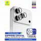 Предпазни сапфирени лещи за камерата на iPhone 17 Pro, iPhone 17 Pro Max - Blueo Sapphire Crystal Original Camera Lens Glass Protector (оранжев) 3