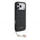 Дизайнерски кожен кейс за iPhone 17 Pro Max - Guess 4G Charm Case (черен) 2
