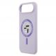 Дизайнерски силиконов кейс с MagSafe за iPhone 17 Air - Karl Lagerfeld Liquid Silicone Karl and Choupette Heads MagSafe Case (лилав) 4