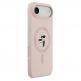 Дизайнерски силиконов кейс с MagSafe за iPhone 17 Air - Karl Lagerfeld Liquid Silicone Karl and Choupette Heads MagSafe Case (розов) 3