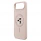 Дизайнерски силиконов кейс с MagSafe за iPhone 17 Air - Karl Lagerfeld Liquid Silicone Karl and Choupette Heads MagSafe Case (розов) 4