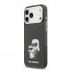 Хибриден удароустойчив кейс с MagSafe за iPhone 17 Pro - Karl Lagerfeld IML Aquarelle Karl and Choupette с MagSafe Case (черен) 1