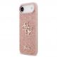 Силиконов (TPU) калъф за iPhone 17 Air - Guess PU Fixed Glitter 4G Metal Logo Case (розов) 1
