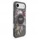 Хибриден удароустойчив кейс с MagSafe и връзка за ръка за iPhone 17 Air - Guess IML Flower Pearl Strap MagSafe Case (черен) 2