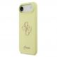 Силиконов (TPU) калъф за iPhone 17 Air - Guess Liquid Silicone 4G Metal Logo Case (жълт) 1