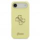 Силиконов (TPU) калъф за iPhone 17 Air - Guess Liquid Silicone 4G Metal Logo Case (жълт) 2