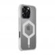 Хибриден удароустойчив кейс с MagSafe за iPhone 16 Pro - Tactical MagForce Hexagon Cover (бял-прозрачен) 1