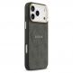 Дизайнерски кожен кейс с MagSafe за iPhone 17 Pro Max - Guess PU 4G Gold Frame MagSafe Leather Hard Case (черен) 3