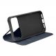 Кожен калъф, тип портфейл с поставка и отделение за кр. карти за iPhone 17 Pro Max - OBALME SmoothTouch Leather Flip Case (тъмносин) 2