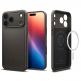 Качествен тънък матиран кейс с MagSafe за iPhone 17 Pro - Spigen Thin Fit MagSafe Case (тъмносив) 5