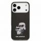 Хибриден удароустойчив кейс за iPhone 17 Pro Max - Karl Lagerfeld IML Aquarelle Karl and Choupette Case (черен) 2