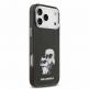 Хибриден удароустойчив кейс за iPhone 17 Pro Max - Karl Lagerfeld IML Aquarelle Karl and Choupette Case (черен) 3