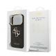 Дизайнерски кожен кейс за iPhone 17 Pro - Guess PU Leather 4G Metal Logo Gold Frame Case (черен) 6