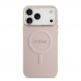 Дизайнерски кожен кейс с MagSafe за iPhone 17 Pro - Guess PU Saffiano MagSafe Leather Hard Case (розов) 2