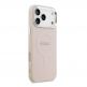 Дизайнерски кожен кейс с MagSafe за iPhone 17 Pro - Guess PU Saffiano MagSafe Leather Hard Case (розов) 3