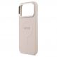 Дизайнерски кожен кейс с MagSafe за iPhone 17 Pro Max - Guess PU Saffiano MagSafe Leather Hard Case (розов) 4