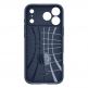 Удароустойчив силиконов (TPU) калъф за iPhone 17 Pro Max  - Spigen Liquid Air Case (тъмносин) 2