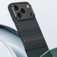 Кевларен кейс с MagSafe за iPhone 17 Pro Max - Benks Armor Air Aurora Kevlar Case 600D (черен-зелен) 6