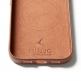 Премиум кожен (естествена кожа) кейс с MagSafe за iPhone 17 Pro - Mujjo Full Leather MagSafe Wallet Case (кафяв) 3