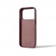 Премиум кожен (естествена кожа) кейс с MagSafe за iPhone 17 Pro - Mujjo Full Leather MagSafe Case (червен) 1