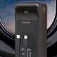 Външна батерия с вградени USB-C и Lightning кабели и USB-C, USB-A портове и технология за бързо зареждане - Dudao K15MAX Power Bank With Build-in Cables 22.5W 30000 mAh (черен) 4