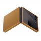 Оригинален кожен кейс за Samsung Galaxy Z Flip7 - Samsung KindSuit Leather Cover EF-VF766PAE (кафяв) 4