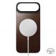 Магнитен кожен (естествена кожа) гръб с MagSafe за iPhone 17 Air - Nomad Magnetic Horween Leather Back (тъмнокафяв) 1