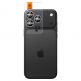 2 комплекта предпазни стъклени лещи за камерата на iPhone 17 Pro, iPhone 17 Pro Max, iPhone 16 Pro, iPhone 16 Pro Max, iPhone 15 Pro, iPhone 15 Pro Max, iPhone 14 Pro, iPhone 14 Pro Max - Spigen Glass tR EZ Fit Optik Pro Lens Protector 2 Pack (сребрист) 1